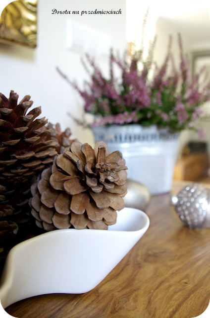 jesień wnętrze aranżacje autumn at home żołędzie