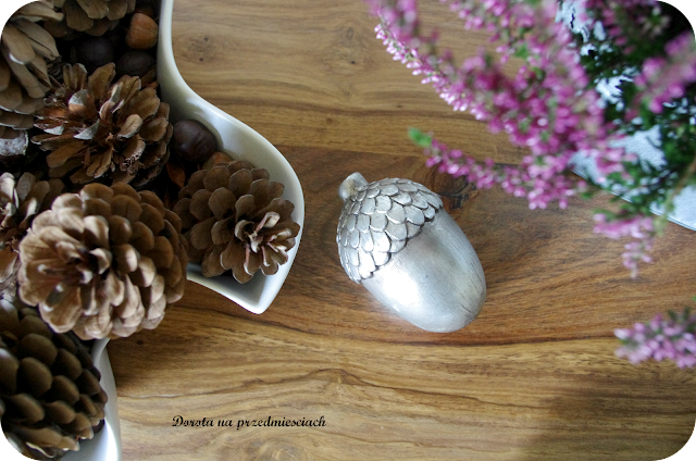 jesień wnętrze aranżacje autumn at home żołędzie