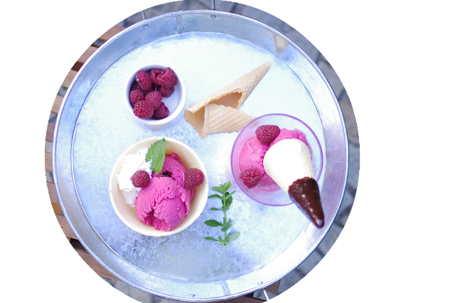 domowe lody malinowe raspberry icecream