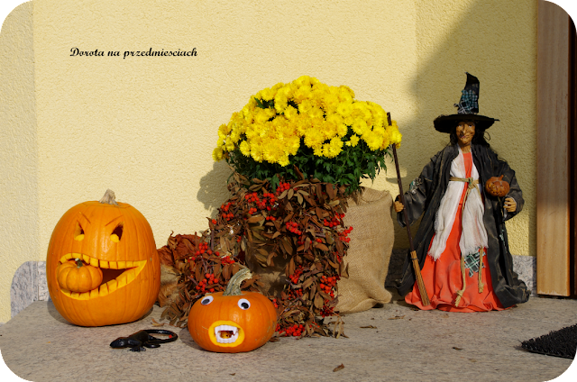 Haloween dynie zabawa na haloween ozdoby z dyni