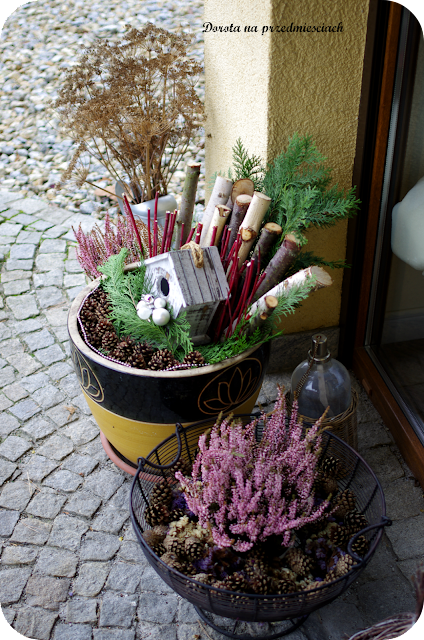 taras na święta, aranżacja tarasu, ogród zimą