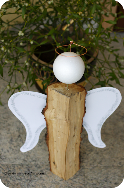 Anioły zrób sam, diy angels, drewniane anioły