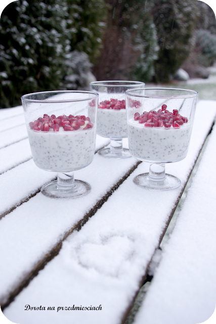 kokosowy pudding chia, zdrowy deser