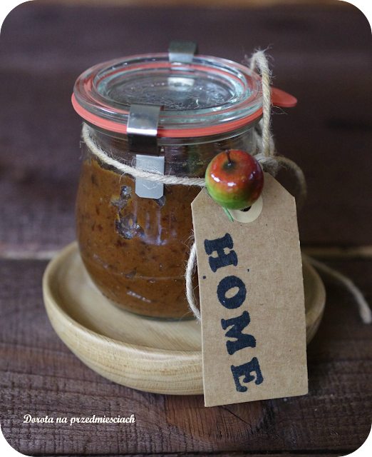 Przetwory, krem daktylowo-śliwkowy, domowe śniadanie, zdrowe jedzenie healthy food smarowidło inny dżem