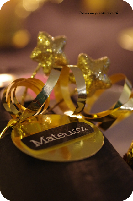 dekoracja stołu, DIY, table setting Nowy rok, Sylwestrowa domówka