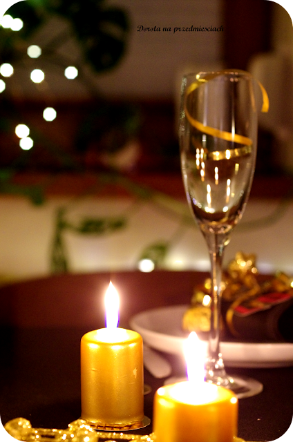 dekoracja stołu, DIY, table setting Nowy rok, Sylwestrowa domówka
